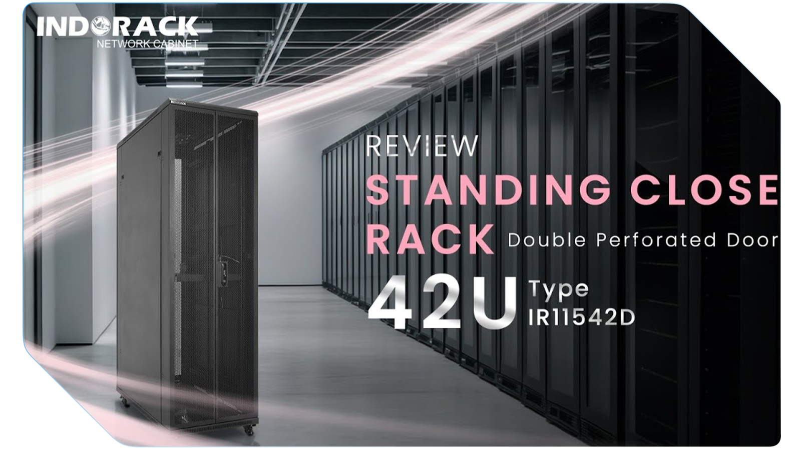 Standing Close Rack Double Perforated Door 42U IR11542D